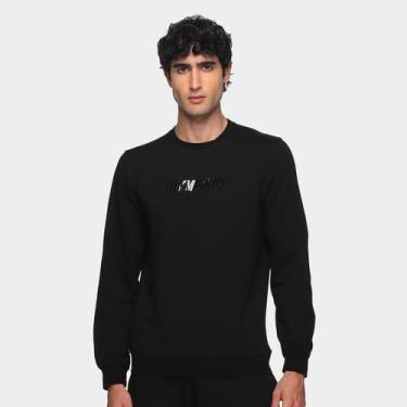 Imagem de Moletom Olympikus Comfy Big Logo Masculino, Preto, GG