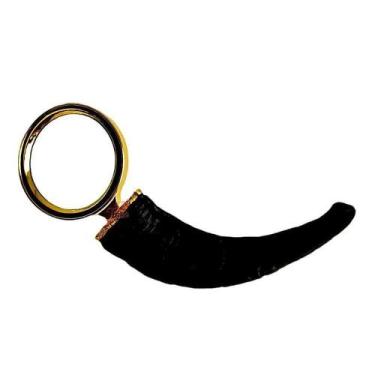 Imagem de Lupa Decorativa Preta Chifre De Boi 9x9x26cm - RIO MASTER