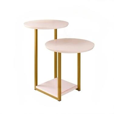 Imagem de MESA INDUSTRIAL SALA ESCRITÓRIO CANTO LATERAL E APOIO(OFF/DOURADO)