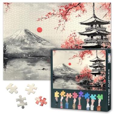 Imagem de 1000 Piece Puzzle for Adults - Mount Fuji Jigsaw Puzzles with Vibrant Art, Temples in Japan Puzzle Enthusiasts, Japanese Landscape Family Bonding & Stress Relief 27.5"x19.6"
