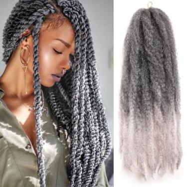 Imagem de Cabelo trançado sintético Marley Twist BYKSVIOC 24 em 8 pacotes