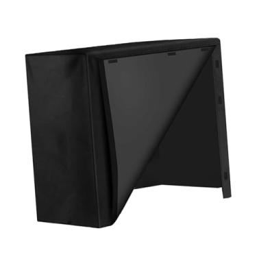 Imagem de Generic Capa para suporte de lenha 420D Oxford em tecido preto, à prova de poeira e chuva, para áreas internas e externas, para suporte de pilha de toras, 122x61x107cm