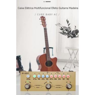 Imagem de Pedal De Efeito M-vave Cube-baby Ac Creme Acústica Violão, Cube-Baby A
