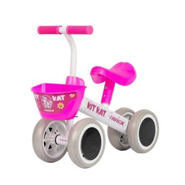 Imagem de Bicicleta Aro 6 TK3 Track Equilíbrio Infantil Kit Kat Branco/Rosa