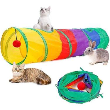Imagem de Brinquedos para gatos túnel de gato para gatos de interior brinquedos 
