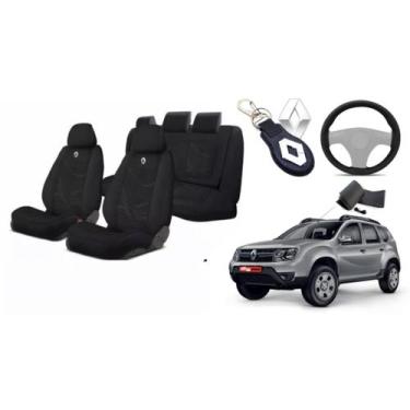 Imagem de Capas Tecido Premium Personalizadas Duster 2010-2017 + Volante + Chave