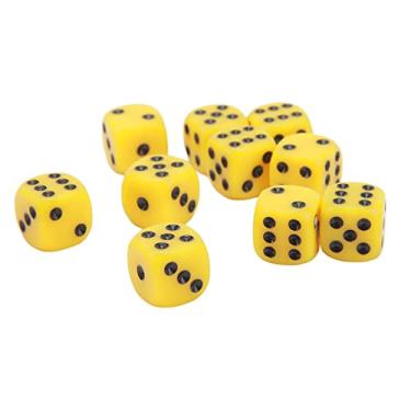 Imagem de Conjunto de Dados, Cubo de Dados 30PCS 16MM (Amarelo)