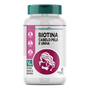 Imagem de Biotina Cabelo, Pele e Unha - 60 Comprimidos - Nutralin-Unissex