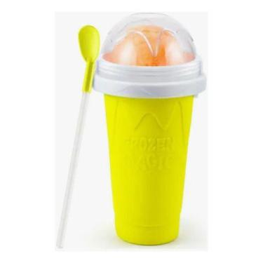 Imagem de Copo De Fazer Amarelo Raspadinha Geladas Facil E Divertido - Magic Fro