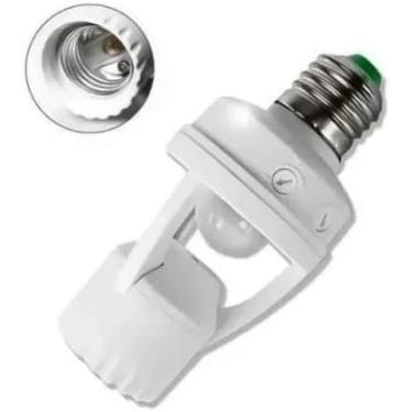 Imagem de Soquete Sensor de Presença Luz Iluminação E27 Movimento 360°