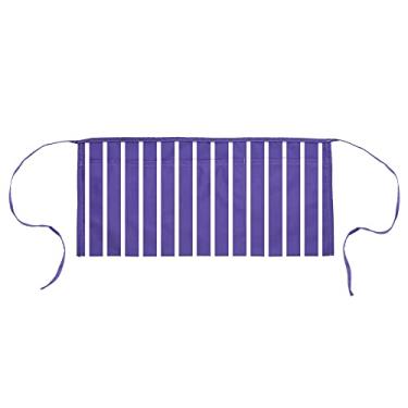 Imagem de (1, Pinstripe Roxo / Branco) - DALIX Aventais de Cintura Comercial Restaurante Casa Babete Fiado Algodao Poli Cozinha Riscas Roxo