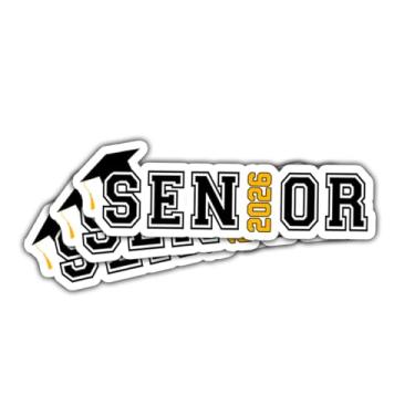 Imagem de 3 peças adesivos para idosos 2025 rosa, adesivo de scrapbook de ano sênior, adesivos de graduação classe 2025 envelopes adesivos para laptop garrafa de água capa de telefone carro janela capacete