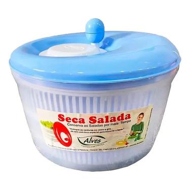 Imagem de 2X Centrífuga De Salada Secador De Verduras Grande 4,5 Litro