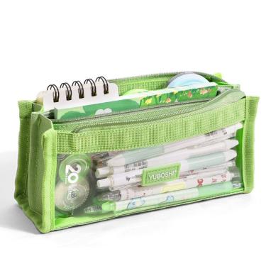 Imagem de Estojo de lápis de abacate transparente de 6 camadas de grande capacidade