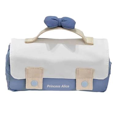 Imagem de Estojo de lápis de grande capacidade com alça de arco e várias camadas