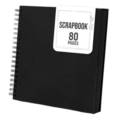 Imagem de Esquirla Álbum de Fotos, Livro de Memórias, Registro de Viagens, Lembranças de Viagem, Escrita, Projeto Artesanal, Festa, Formatura, Chá de Bebê, Álbum de, Preto