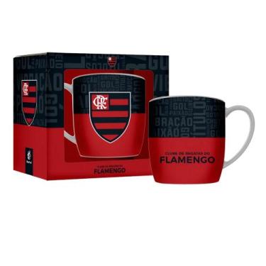 Imagem de Caneca Porcelana Urban 300ml Times - Flamengo - BRASFOOT, FLAMENGO 3