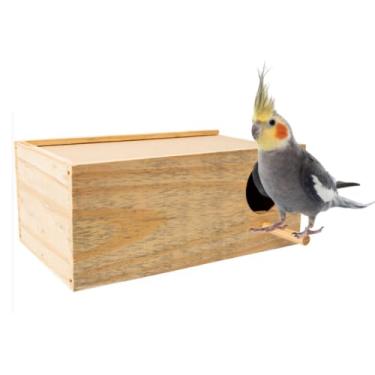 Imagem de Ninho De Madeira P/Calopsita Gaiola Reprodução Criadeira