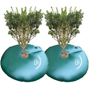 Imagem de USHIGHLIGHT Pacote Com 2 Anéis De Irrigação Para Árvores, Bolsas Árvores Liberação Lenta 20 Galões, Por Gotejamento Lento 6 A 9 Horas, Discretas Novas, Vários Troncos E Arbustos