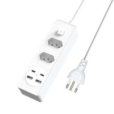 Imagem de Torre de Tomada, 2m Régua Filtro de Linha Filtro de Linha com Protetor Contra Curtos (Dps) 110/220v(2+2+2)