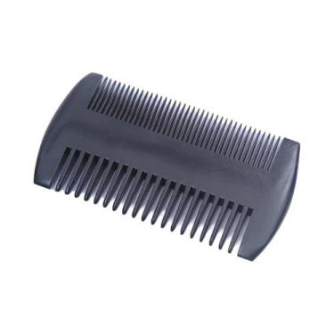 Imagem de Pente De Madeira Para Barba Masculina Com Estojo De Couro, Dentes Fino