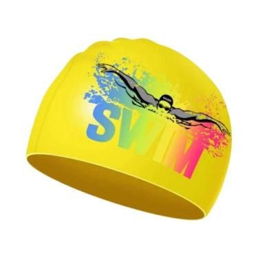 Imagem de Touca De Natação Unissex Antiderrapante E Impermeável De Silicone, Cha