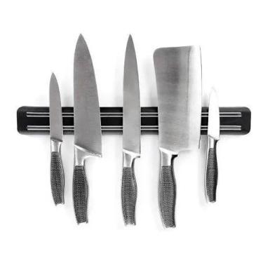 Imagem de Barra Imã Magnética 33cm Suporte Facas Ferramentas Cozinha Churrasqueira