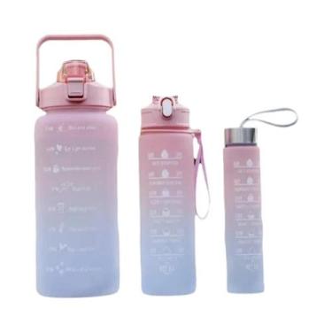Imagem de Garrafa De Água Motivacional À Prova De Vazamentos 300ml 750ml 2L Para