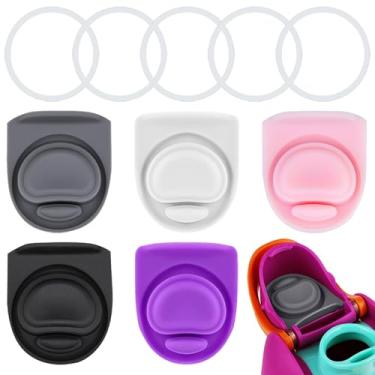 Imagem de BMSQOFD 5 conjuntos de vedações de vedação de tampas de substituição para Owala Freesip 946 ml, anel de vedação de garrafa de água, peças de anel de vedação superior acessórios de silicone para Owala