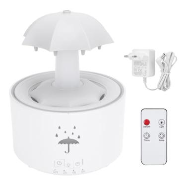 Imagem de Cosiki Umidificador Difusor de óleo Essencial, Difusor de Aromaterapia de 300 Ml Com Luzes de Mudança de Cor Com Controle Remoto e 4 Configurações de Temporizador, para Quarto de (plugue da ue)