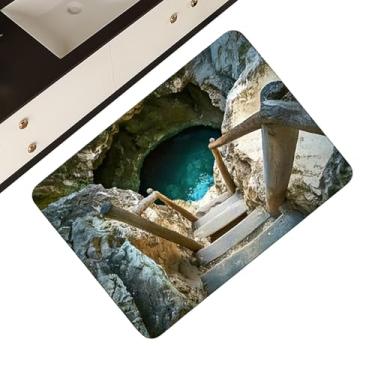 Imagem de Tapete de Ilusão Óptica - Carpete Macio Moderno Antiderrapante,Capacho com Ilusão de Ótica 3D | Para Sala de Estar Casa de Banho Cozinha Entrada Escritório Apartamento Interior