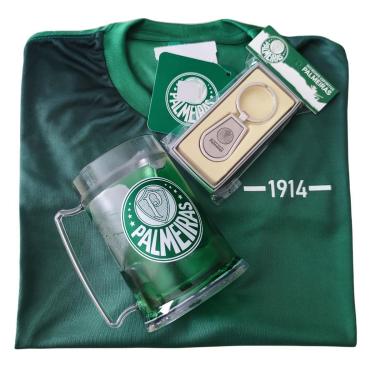 Imagem de Kit Presente Palmeiras - Camisa / Caneca / Chaveiro Oficial-Masculino