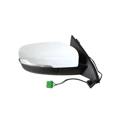 Imagem de Conjunto de espelho retrovisor do carro compatível com volvo xc60 2013 2014 2015 2016 2017 2018 sinal de volta automático aquecimento elétrico dobrável assy(White 8 Pin left)