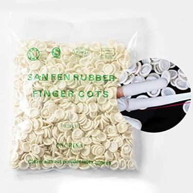 Imagem de Luqeeg Tampão de Dedo de Borracha de Látex Sem pó, Protetor Antiderrapante para Evitar Leite Branco, 300 Peças para ótica e Relógios