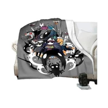 Imagem de Cobertor 3D Impresso De Cartoon Do Jogo Hollow Knight, Confortável E M