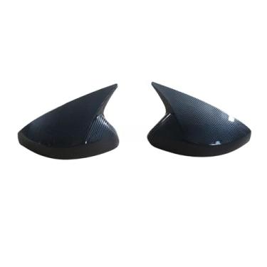 Imagem de Compatível com audi a3 s3 rs3 8v 2013-2020 tampa do espelho retrovisor do carro tampa da asa adesivo porta externa caixa de visão traseira guarnição de fibra de carbono(Carbon)