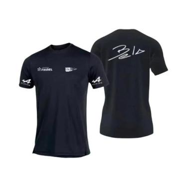 Imagem de Camiseta De Tênis Masculina De Verão Solta, Cor Sólida, Gola Redonda, 