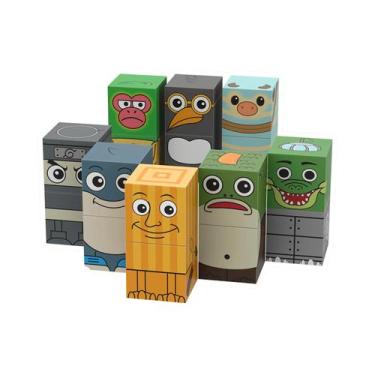 Imagem de Blocos De Construção Magnéticos Italiano Brainrot Tung Tung Sahur Figu