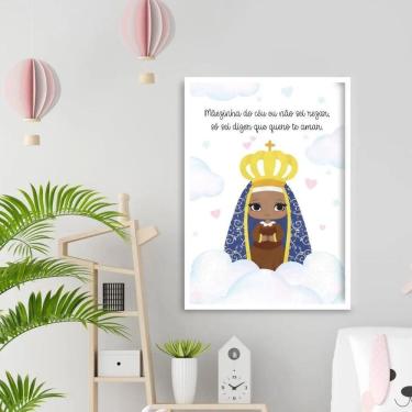 Imagem de Quadro Nossa Senhora Aparecida Baby 24X18Cm