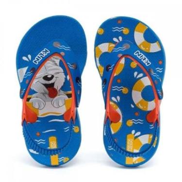 Imagem de Chinelo Klin 442138 10379 Acqua Print Menino Infantil-Masculino