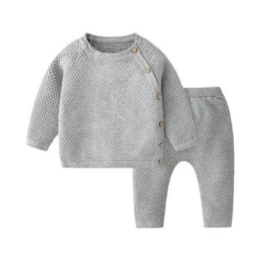 Imagem de Conjuntos De Roupas De Algodão Para Bebês, Tops E Calças Para Meninos 