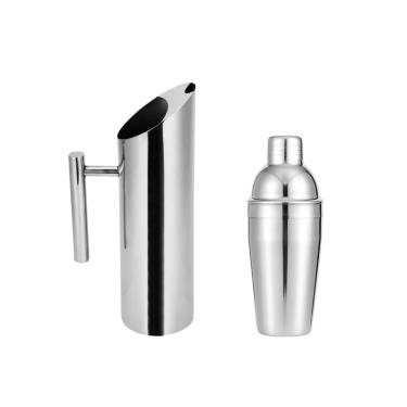 Imagem de Jarra de Suco Agua e Coqueteleira Aço Inox Bar Restaurante