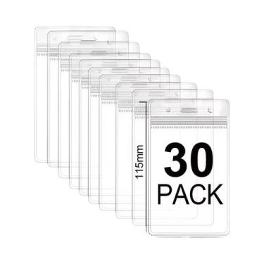 Imagem de Porta-Cartões Transparente À Prova d'Água, Protetor De Crachá De Ident