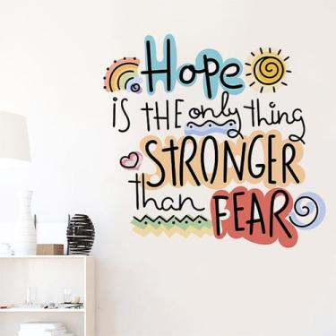 Imagem de Adesivos de parede Hope Inspirational PVC 30x90cm - yiweisai