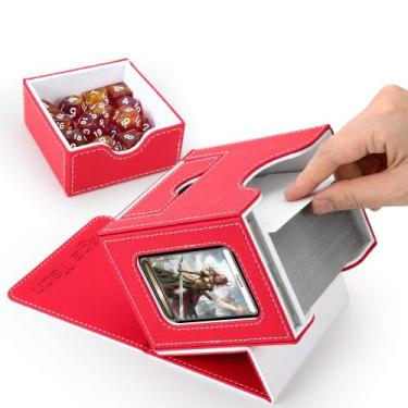 Imagem de Caixa de baralho de cartas Mage Tech para MTG Commander com bandeja de