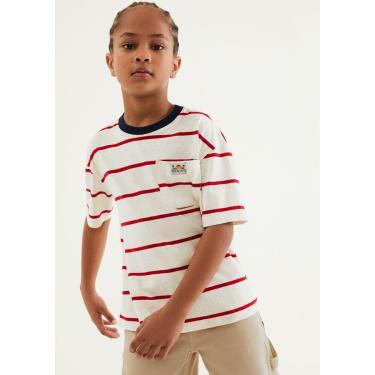 Imagem de Camiseta Infantil Menino Fio Tinto Listrada-Masculino