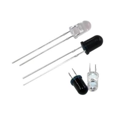 Imagem de Kit De Diodos Emissor E Receptor Infravermelho 3mm 5mm 940nm 20 40PCS 