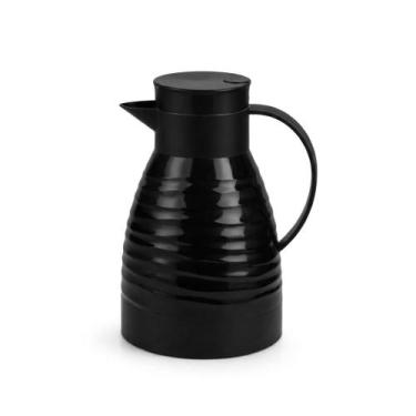 Imagem de Garrafa Térmica Capri 1L Rosa ou Preto com Ampola de Vidro para Alta C