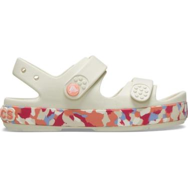 Imagem de Sandália Crocs Crocband Cruiser Glow Confetti Band Sandal K Summit White/Guava-Unissex