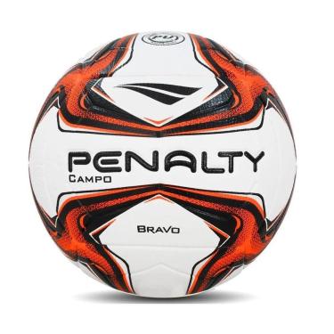 Imagem de Bola de Futebol de Campo Penalty Bravo XXIV Branco/laranja-Unissex